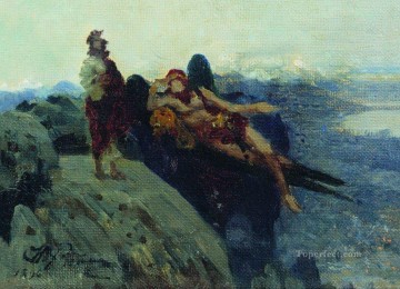 イリヤ・レーピン Painting - キリストの誘惑 1896年 イリヤ・レーピン